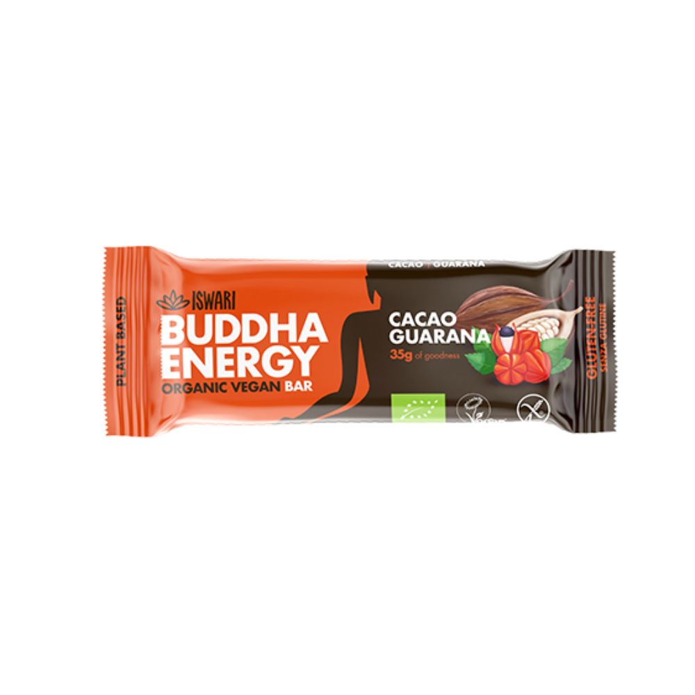 Barre énergétique bouddha cacao & guarana bio