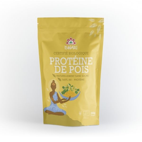 Protéines de pois jaunes bio