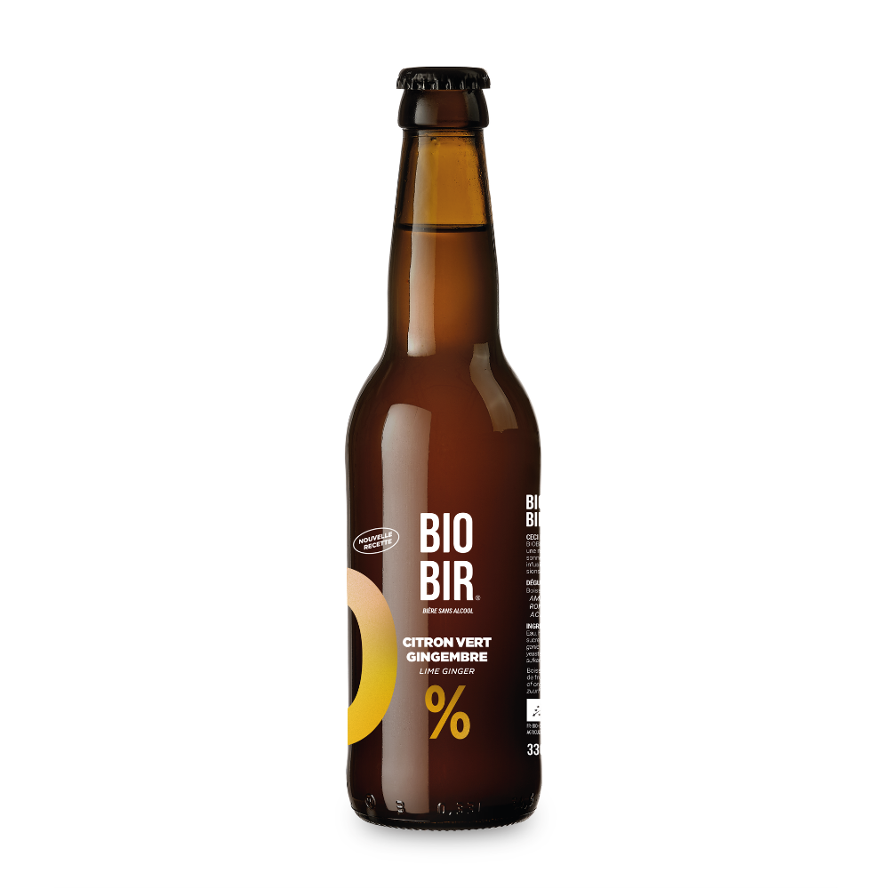 Bière blonde sans alcool citron gingembre <0,5% bio