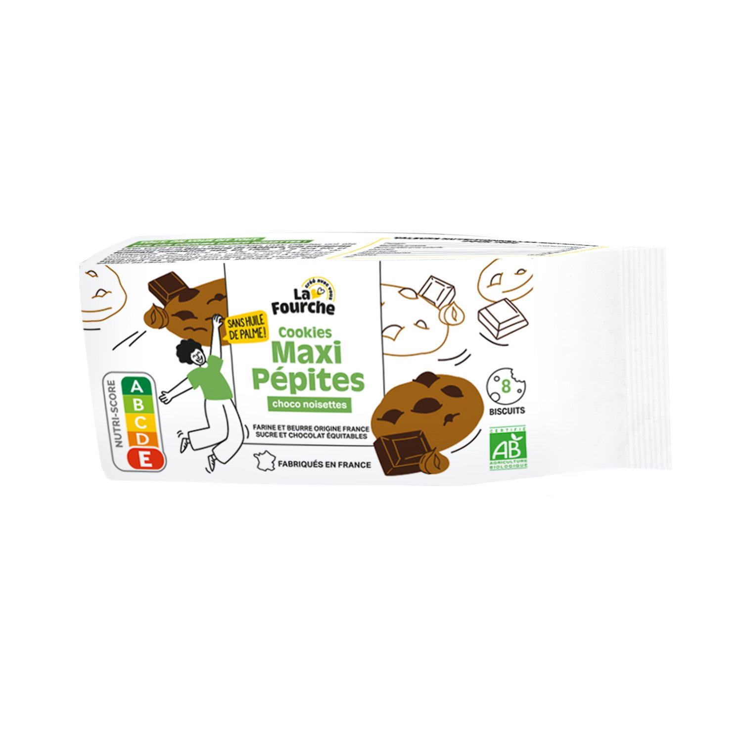 Cookies maxi pépites choco noisette bio