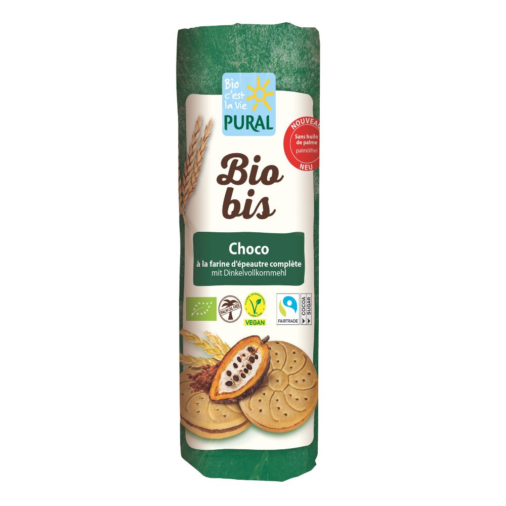 Biobis à l'épeautre et au chocolat bio et équitable