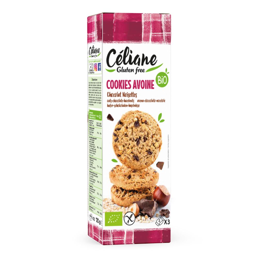 Cookies avoine chocolat sans gluten bio