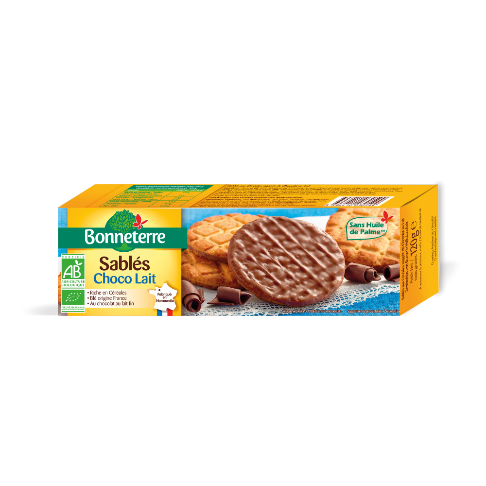 Sablés choco lait bio