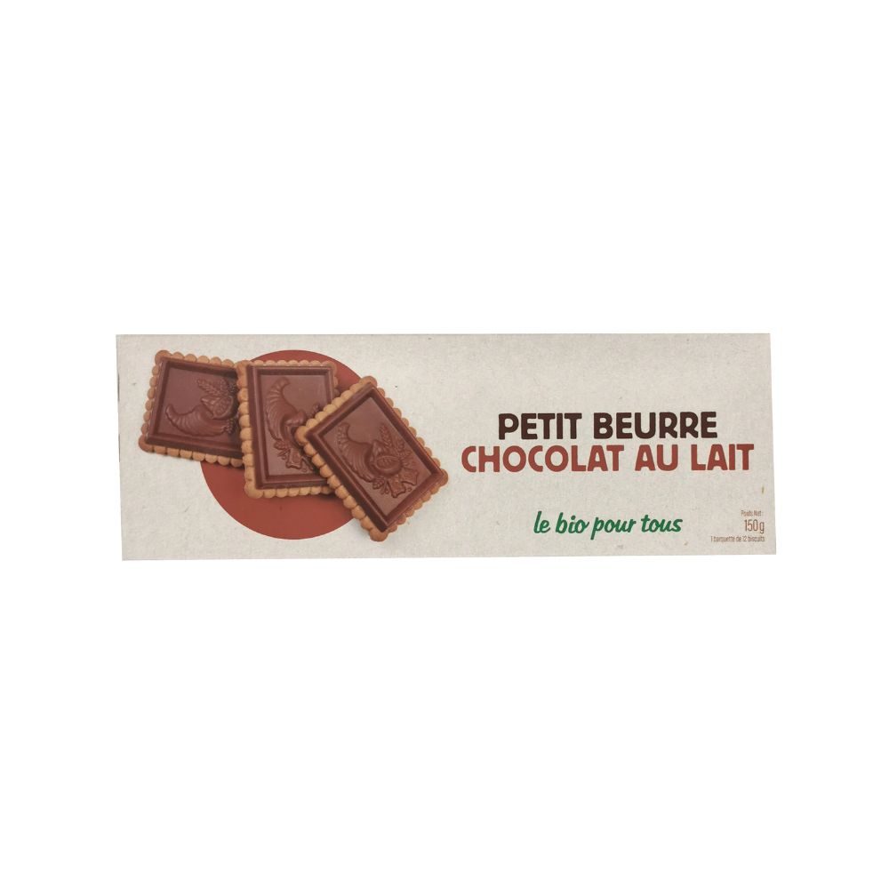 Petits beurres chocolat au lait bio