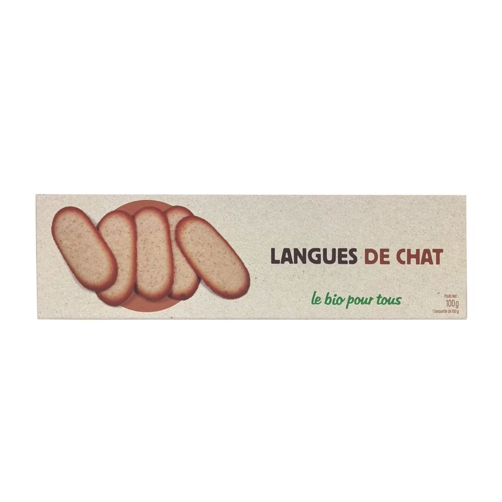 Biscuits langues de chat bio