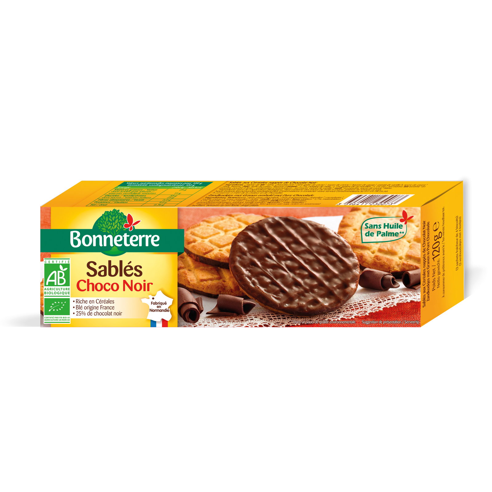 Sablés chocolat noir bio