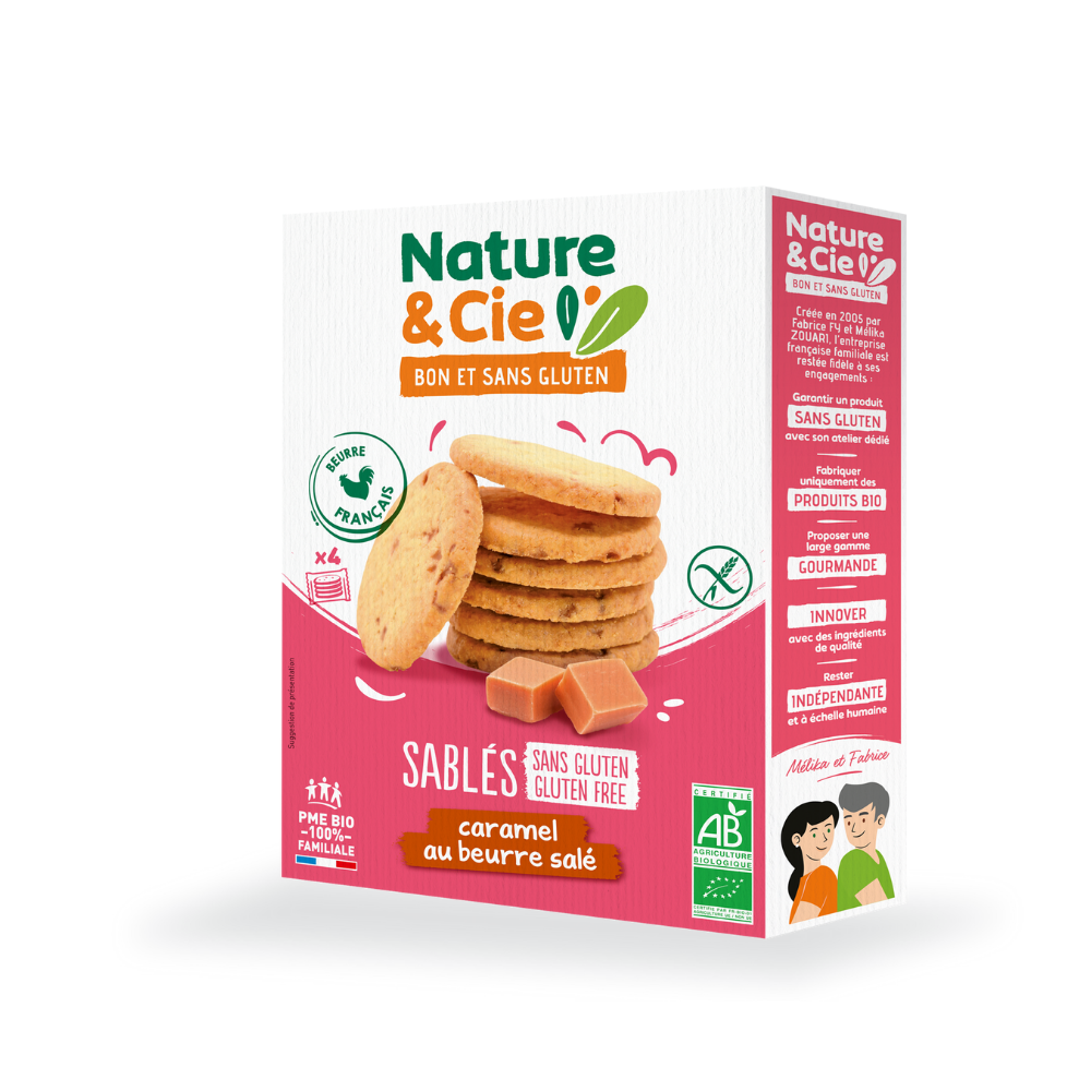 Sablés caramel beurre salé sans gluten bio