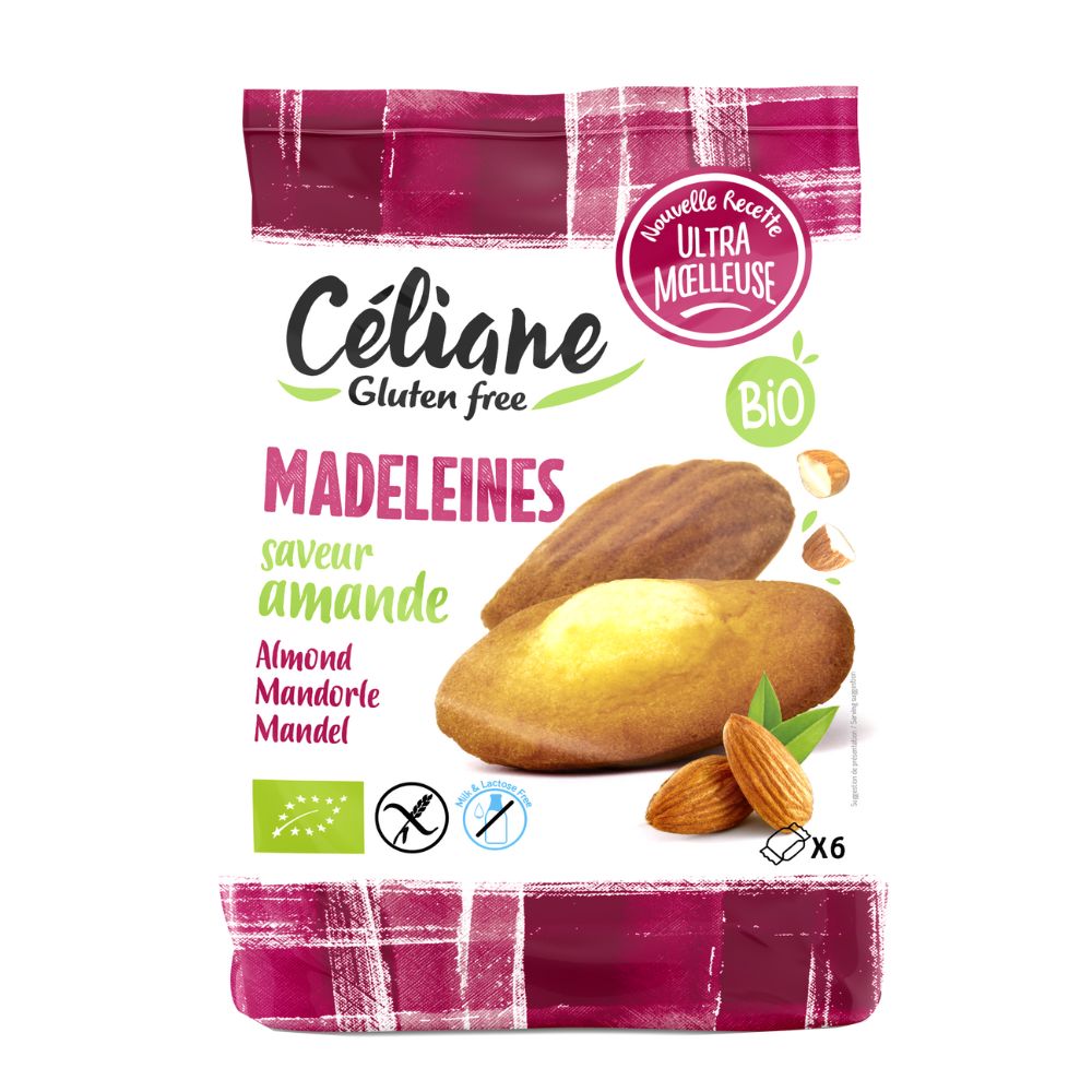 Madeleines amande sans gluten bio