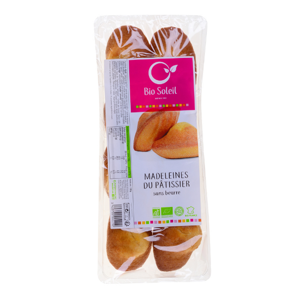 Madeleines sans beurre bio