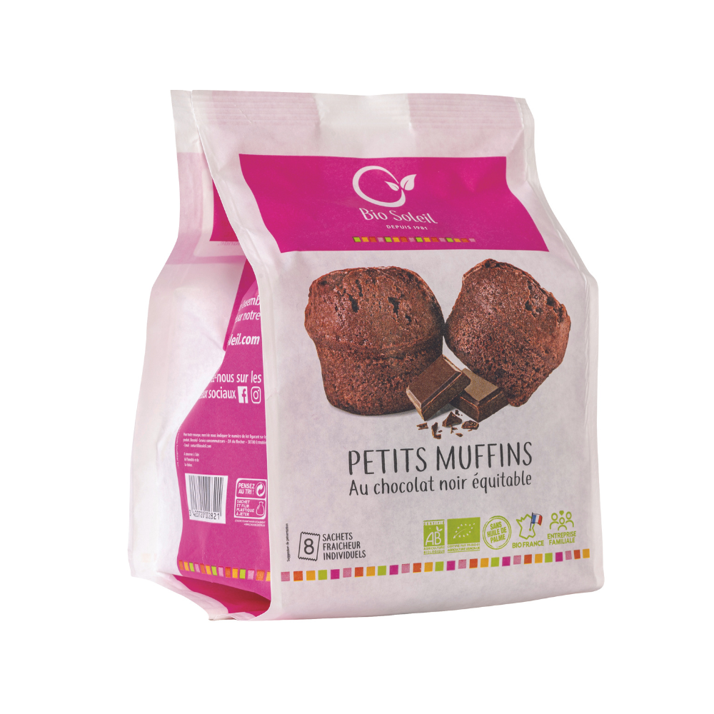 Petit muffins tout chocolat bio