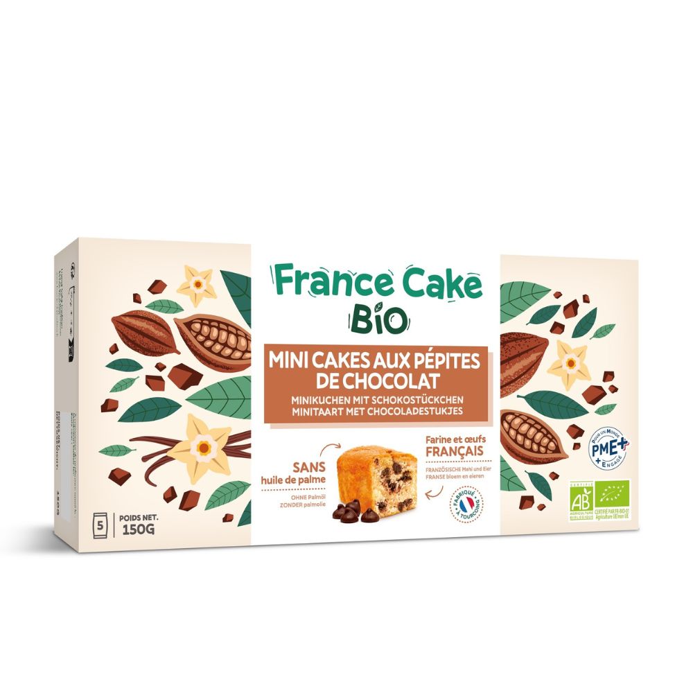 Mini cakes aux pépites de chocolat bio