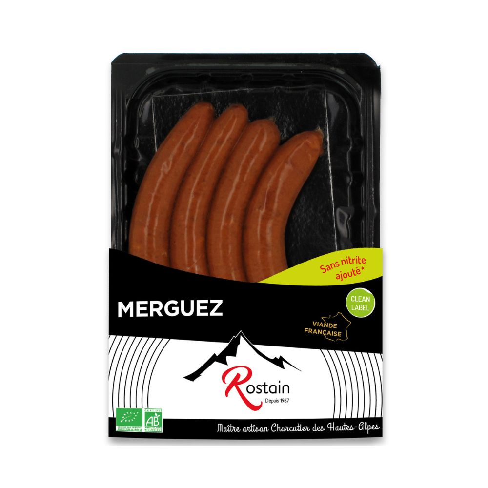 Merguez sans nitrites bio x4