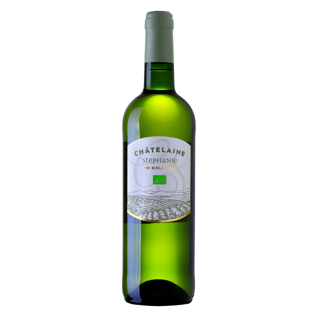 Vin blanc sec - vin d'Espagne "châtelaine stéphanie" - 100% Chardonnay 12° bio