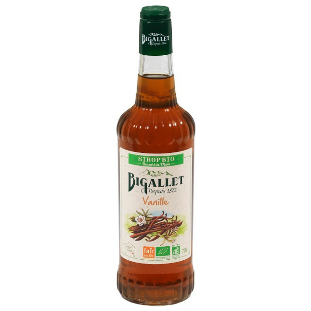 Sirop vanille bio et équitable
