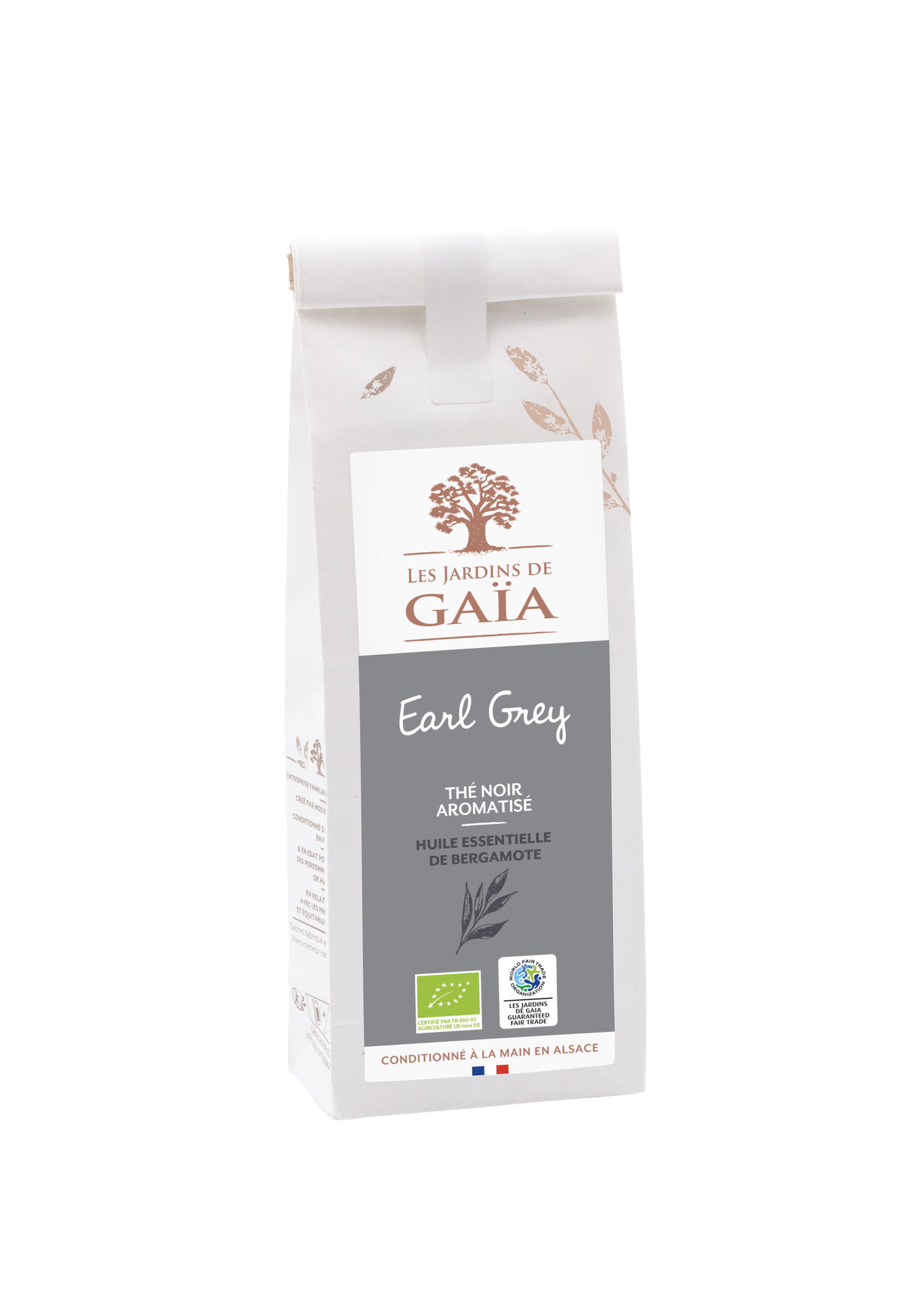 Thé noir Earl Grey bergamote bio et équitable