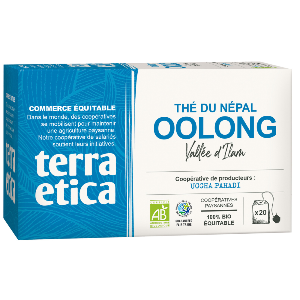 Thé bleu oolong bio équitable x 20