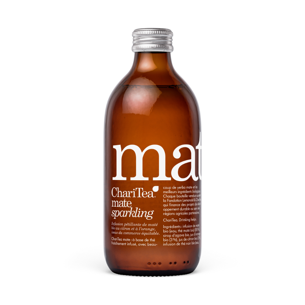 Thé froid maté effervescent bio et équitable