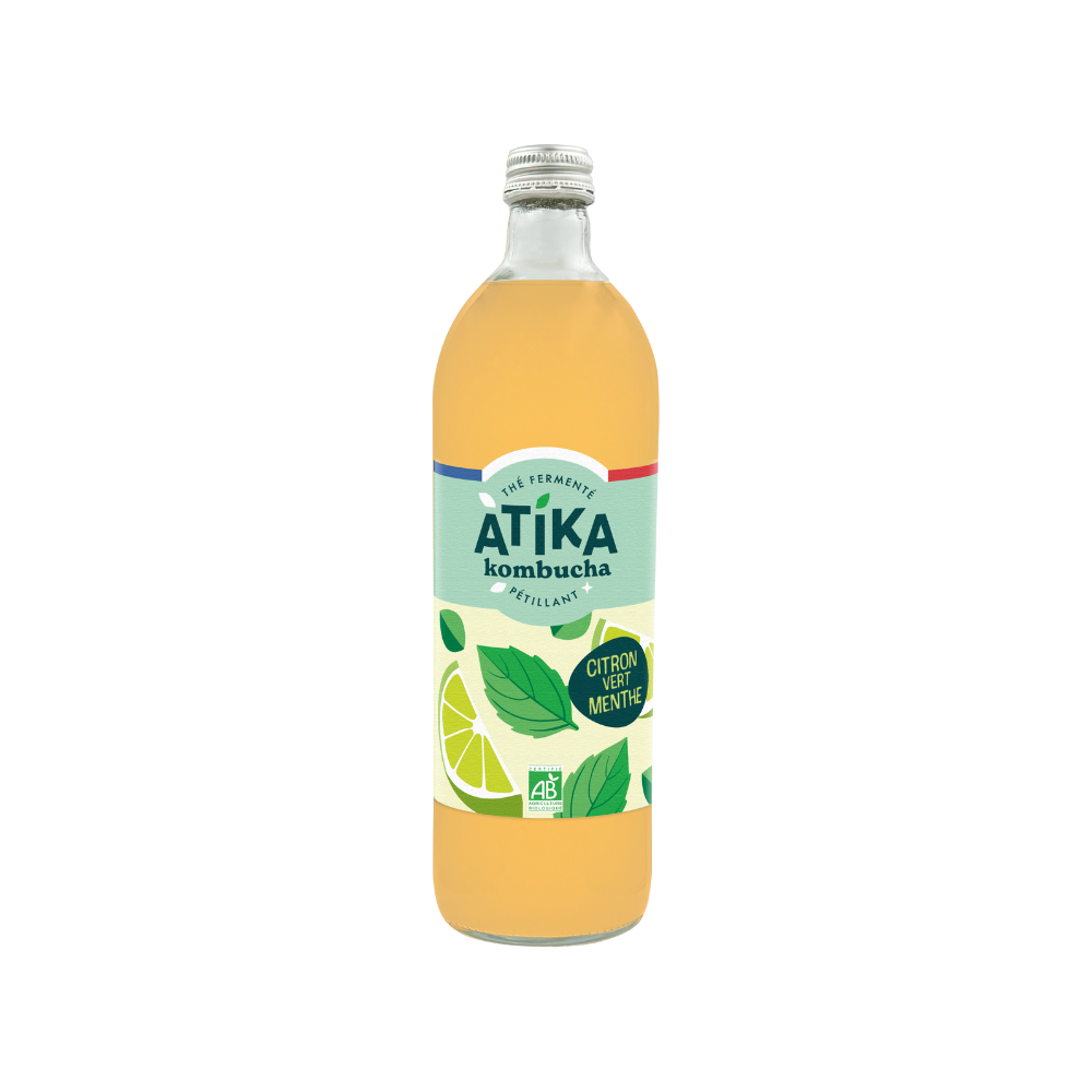Kombucha citron vert menthe bio