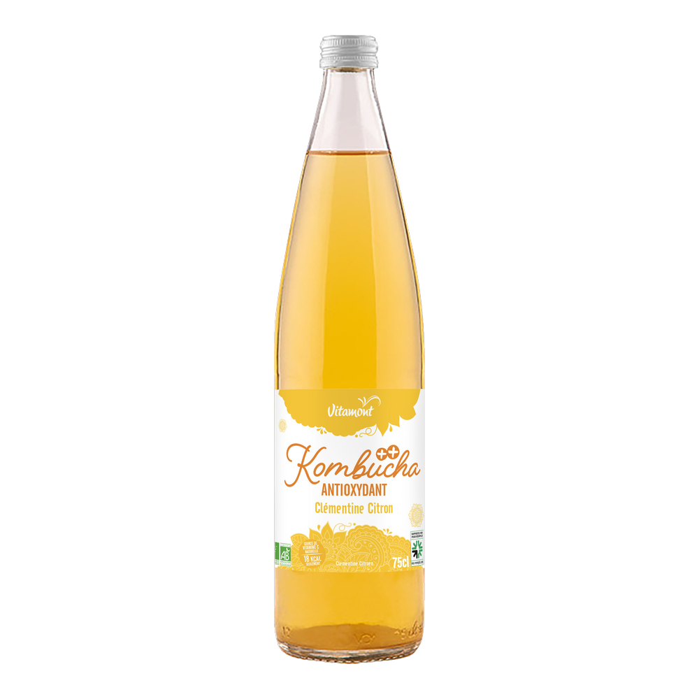 Kombucha antioxydant clémentine citron bio
