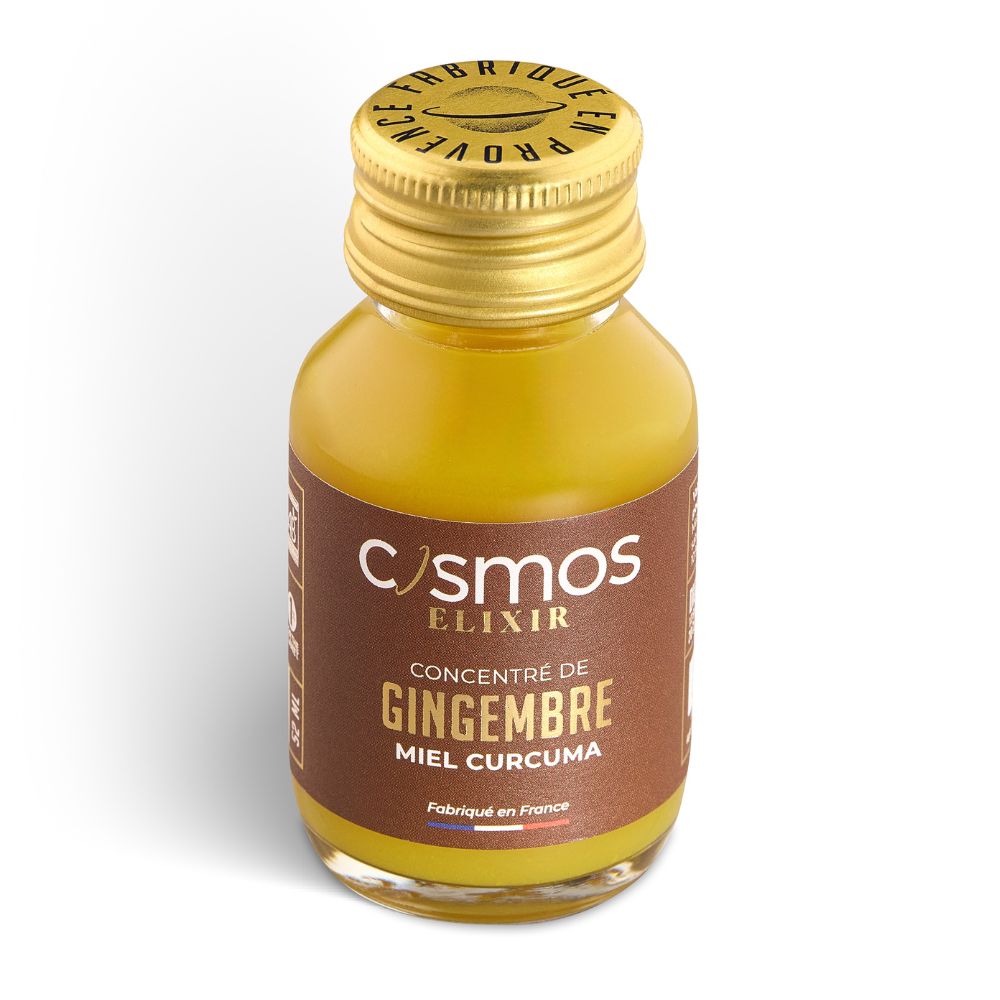 Shot concentré de gingembre miel curcuma bio