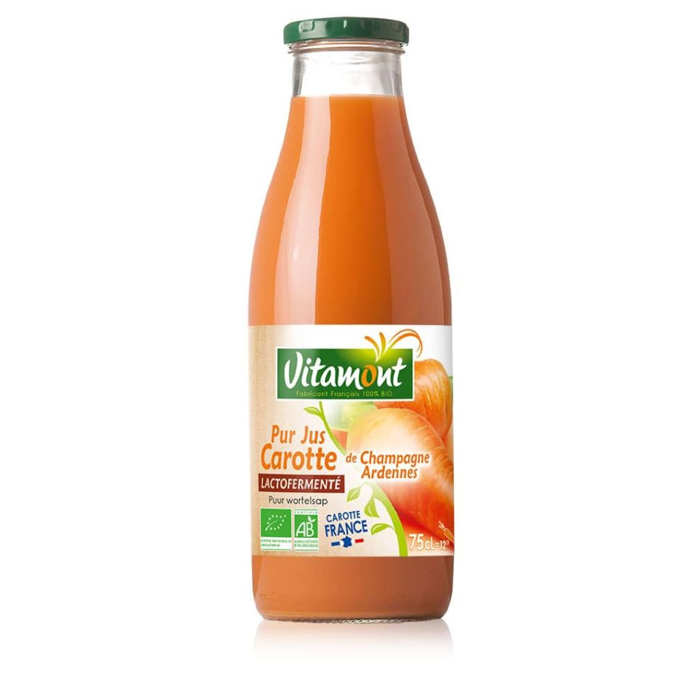 Jus de carotte France lactofermenté bio