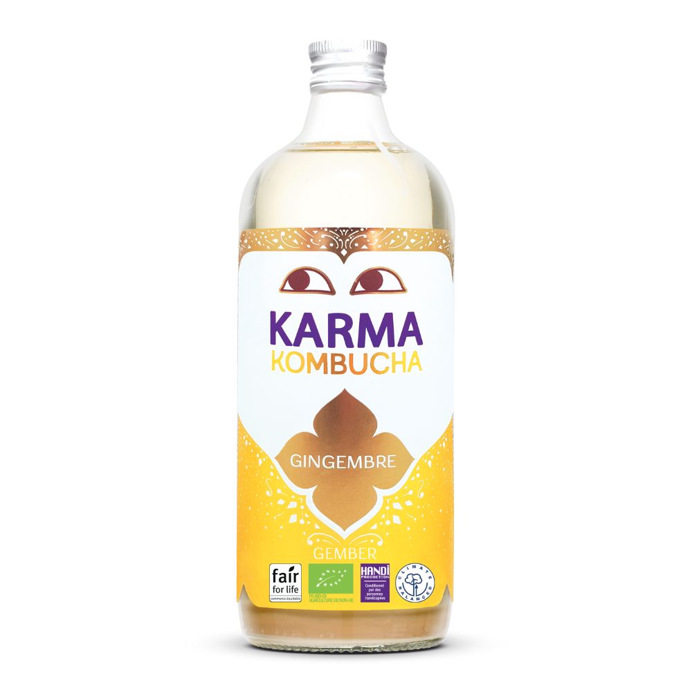 Kombucha au gingembre bio et équitable