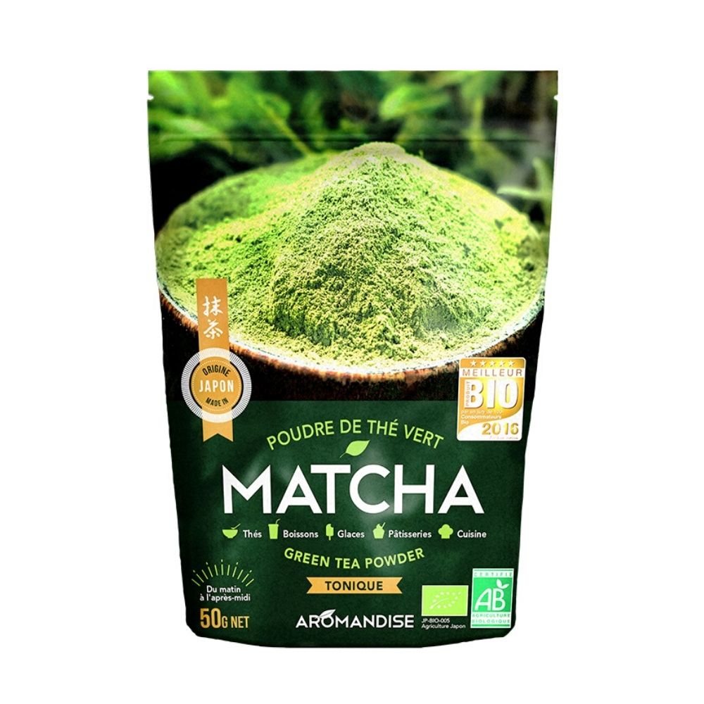 Poudre de thé vert matcha bio