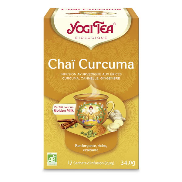 Infusion Chaï Curcuma - cannelle gingembre bio x 17