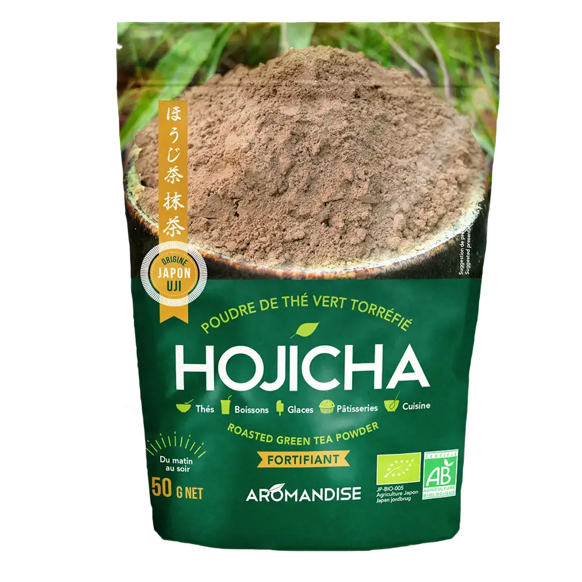 Poudre de hojicha bio
