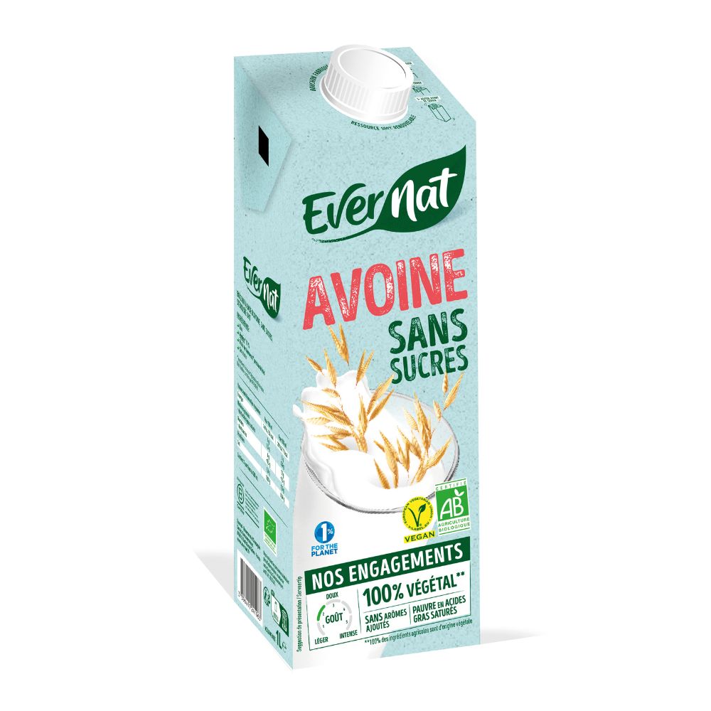 Boisson avoine sans sucres bio
