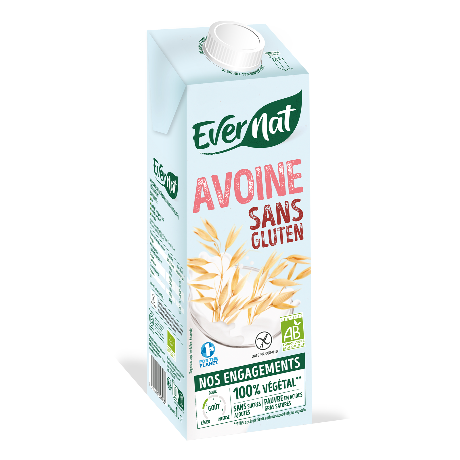 Boisson avoine sans gluten bio