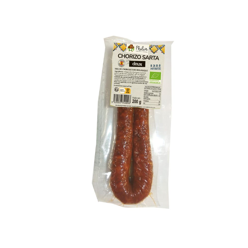 Chorizo doux sans nitrites bio