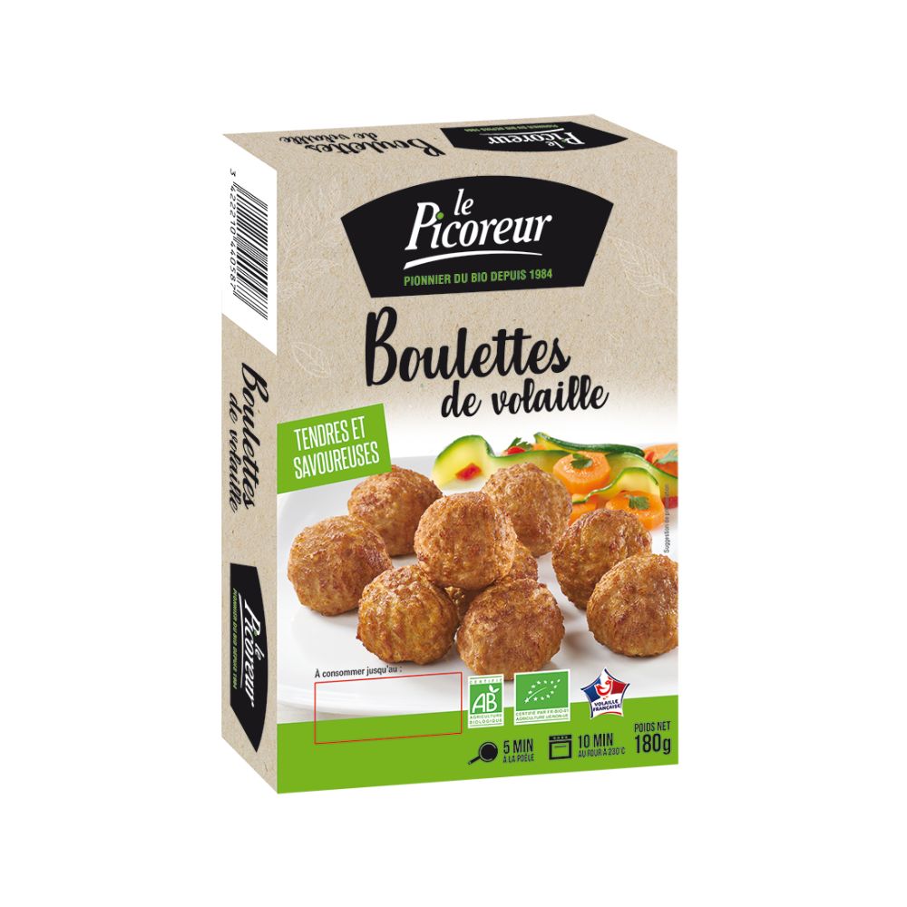 Boulettes de volaille bio