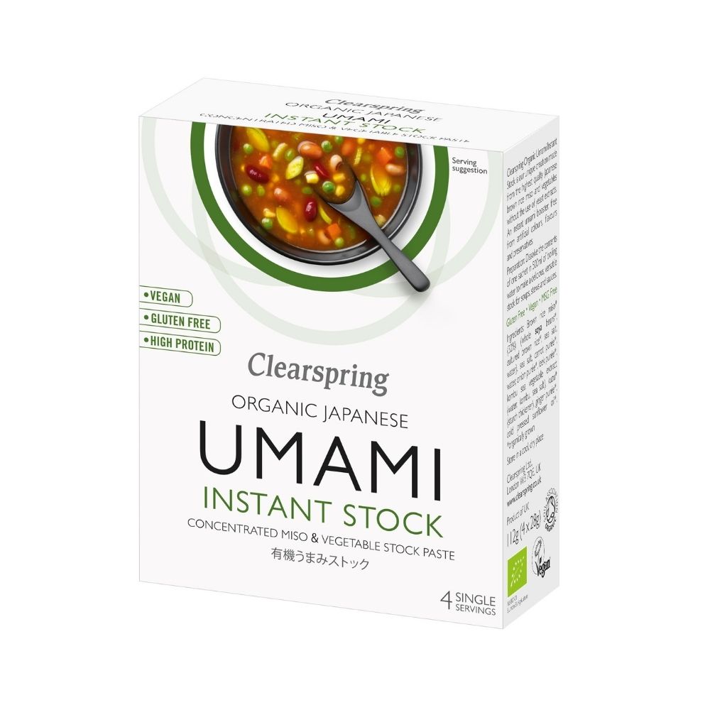 Bouillon umami au miso et légumes bio