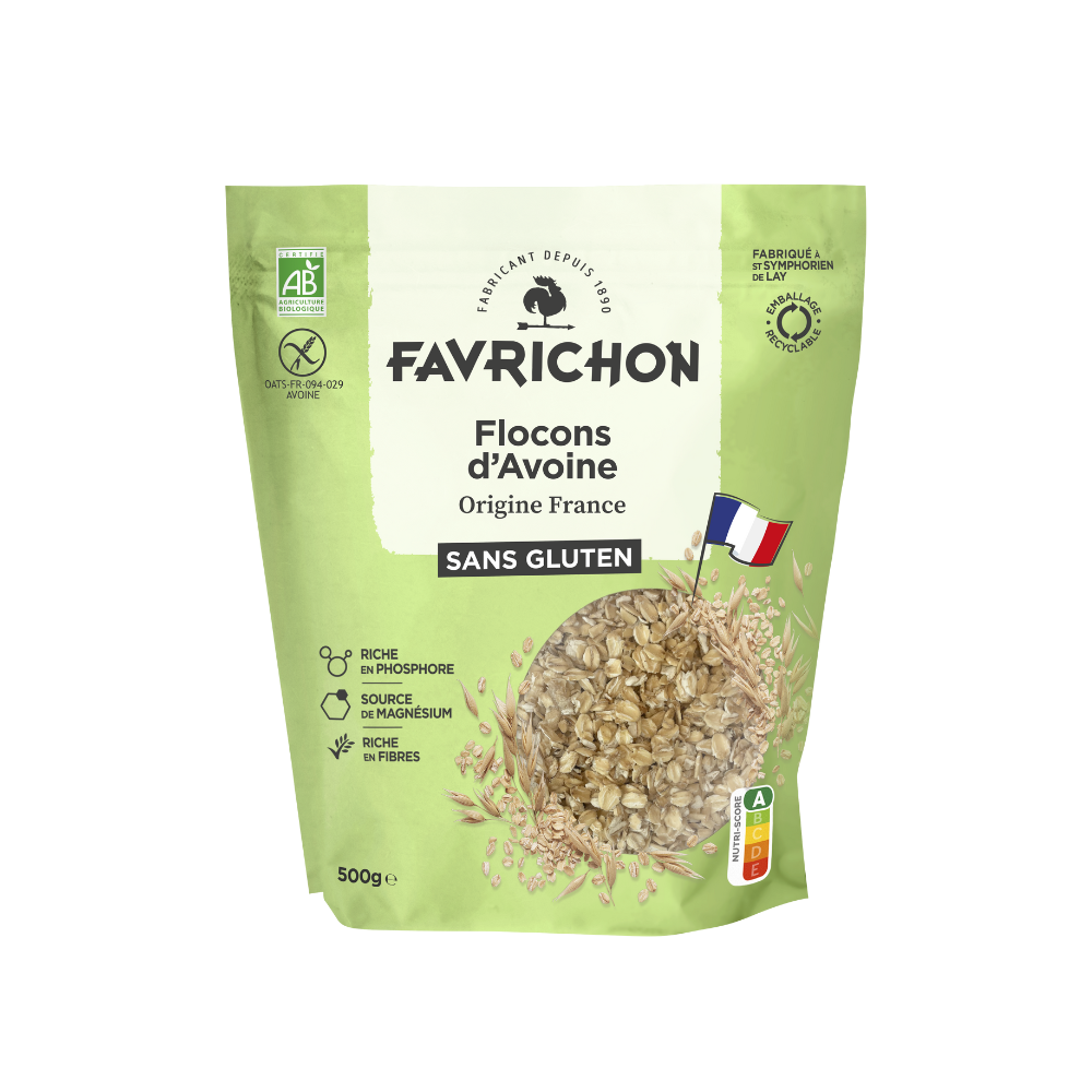 Flocons d’avoine sans gluten bio