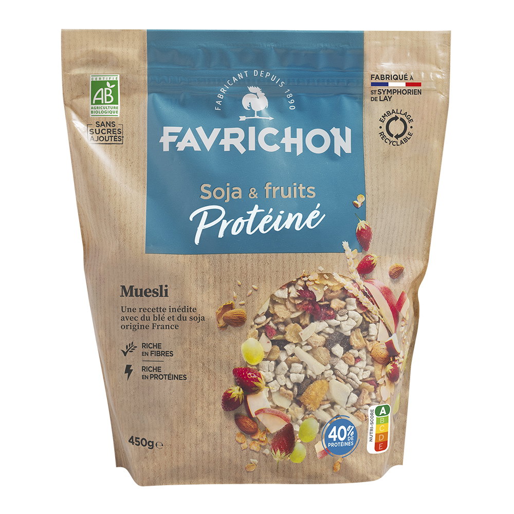 Muesli bien-être protéine soja & fruits bio