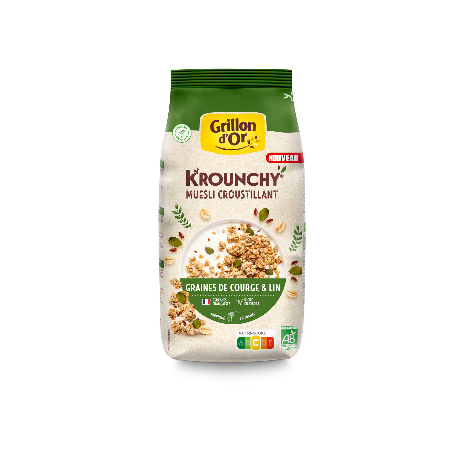 Krounchy graines de courge et lin bio