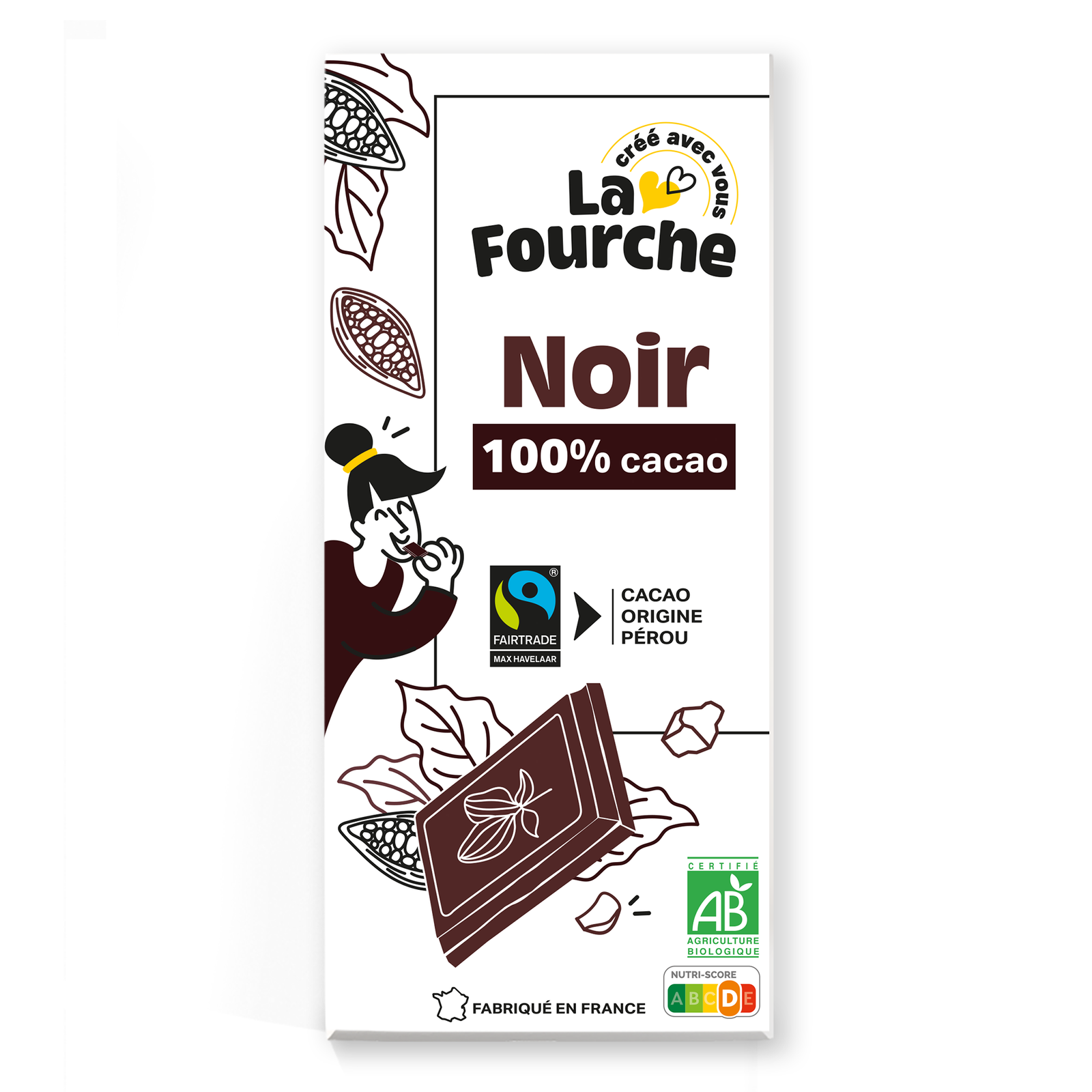 Pâte de cacao 100% cacao bio et équitable