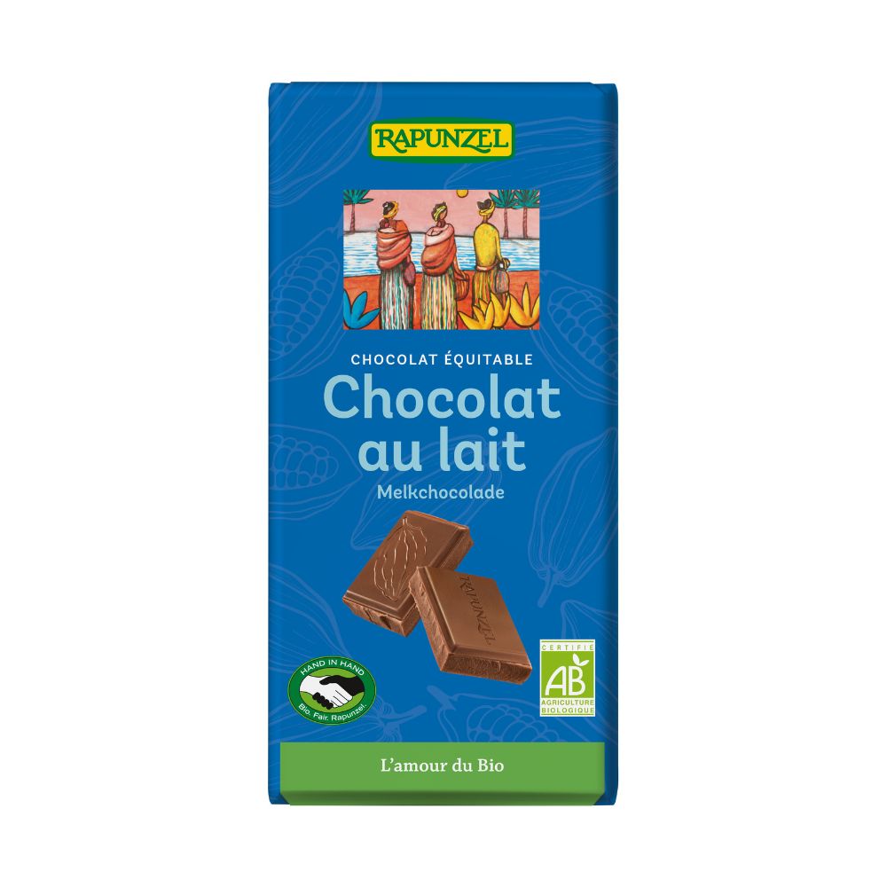 Chocolat au lait bio et équitable