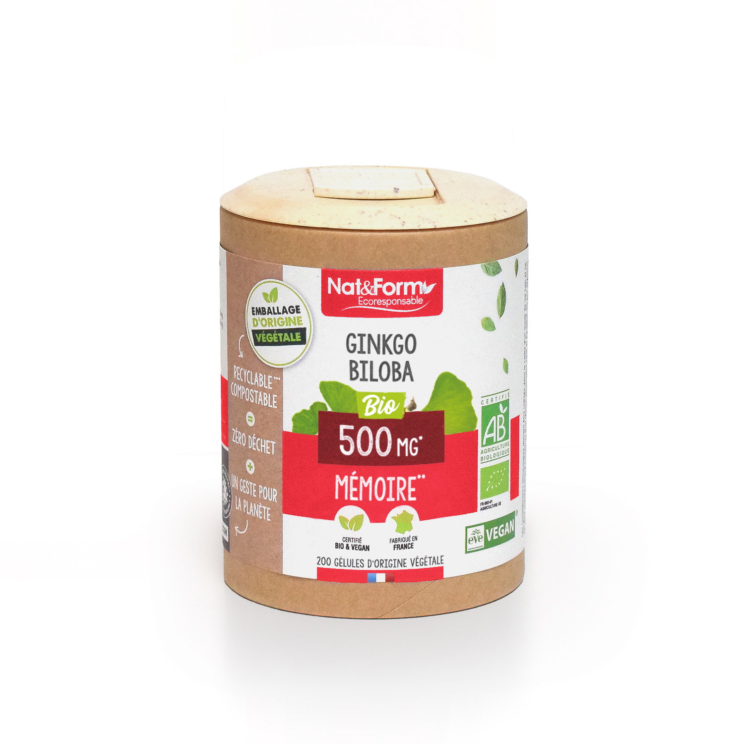 Ginkgo biloba bio - mémoire x 200