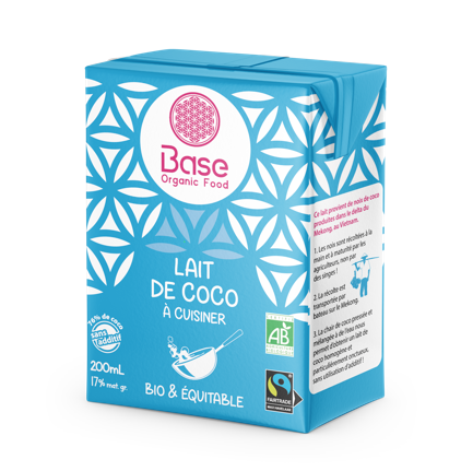Lait de coco (17% de M.G) bio et équitable