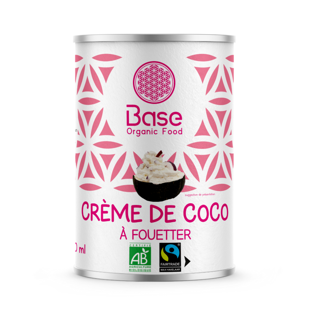 Crème de coco à fouetter (24% de M.G.) bio et équitable
