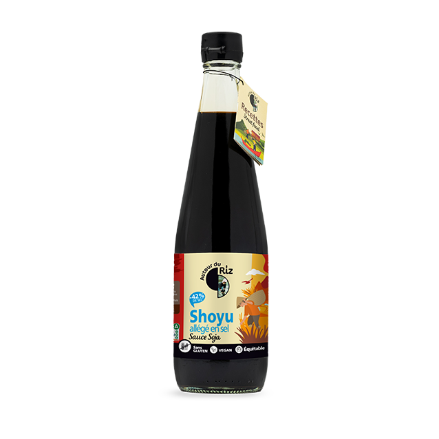 Shoyu sauce soja 42% de sel en moins bio et équitable