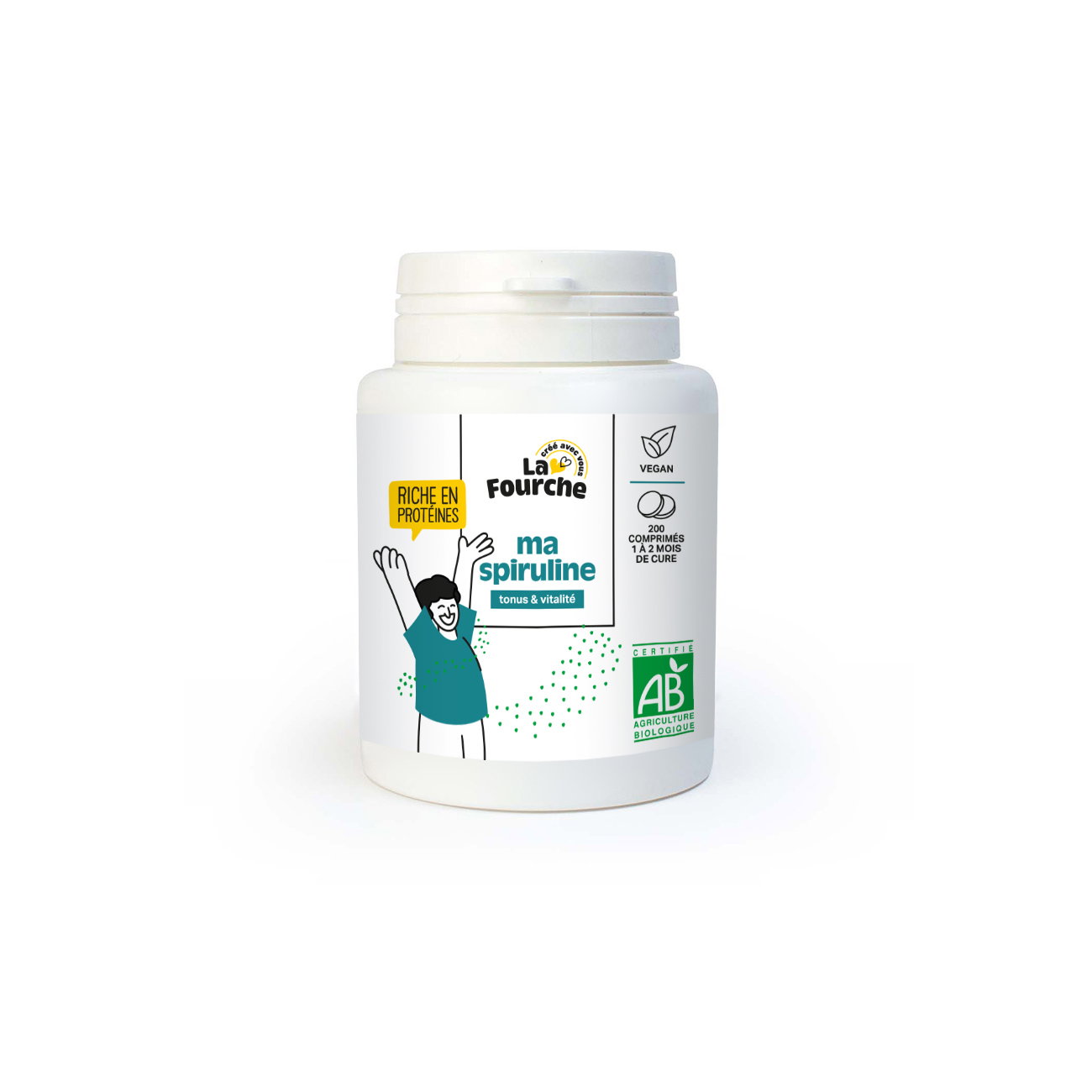 Spiruline bio - tonus et vitalité x 200