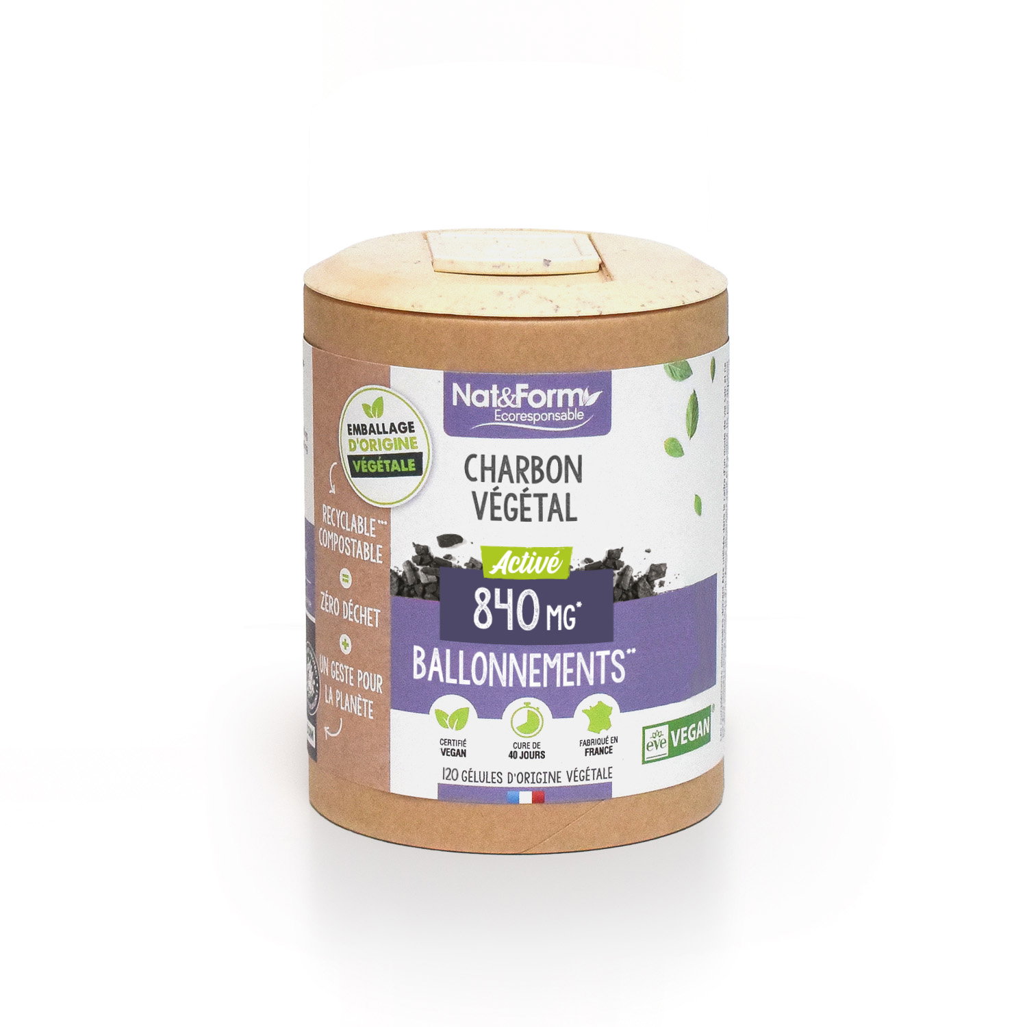 Charbon végétal activé x 120