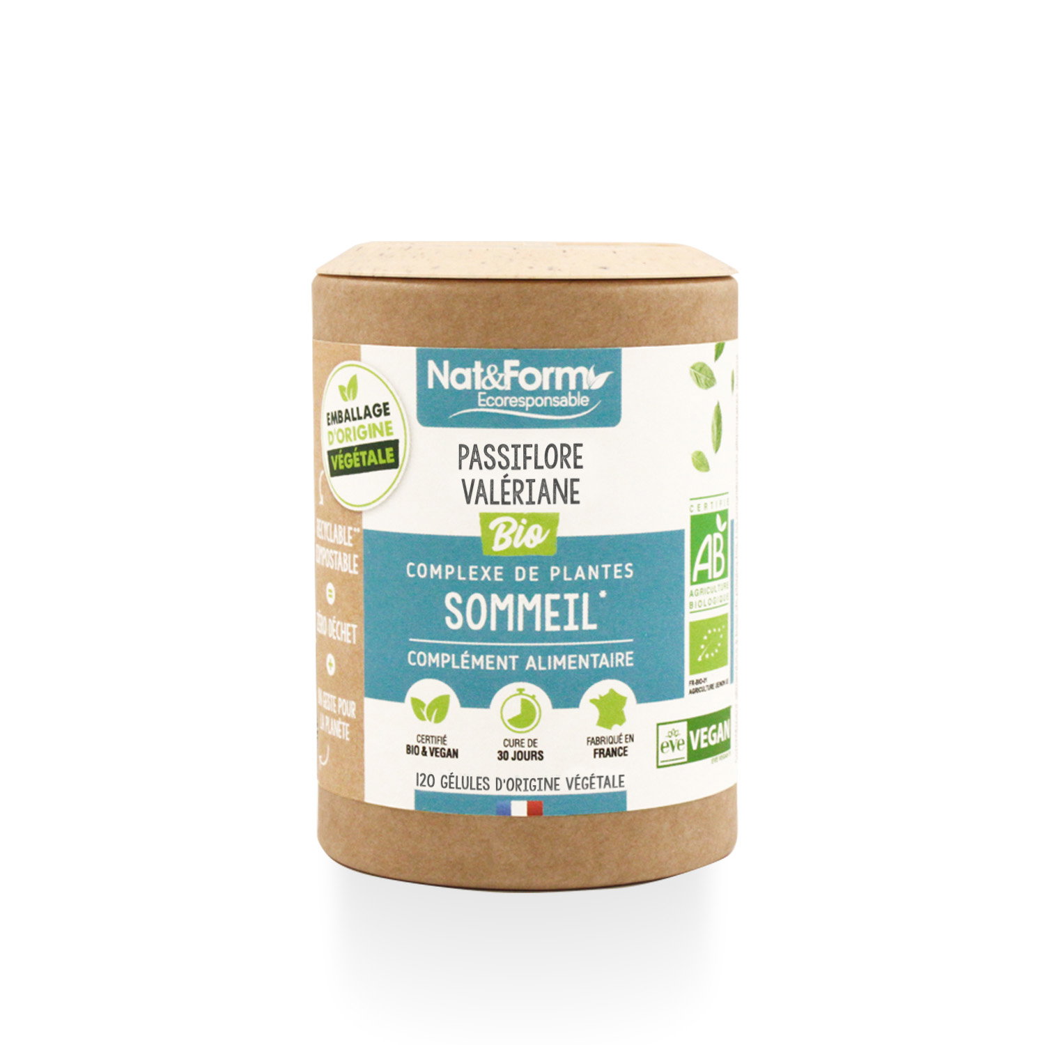 Sommeil passiflore et valériane bio x 120