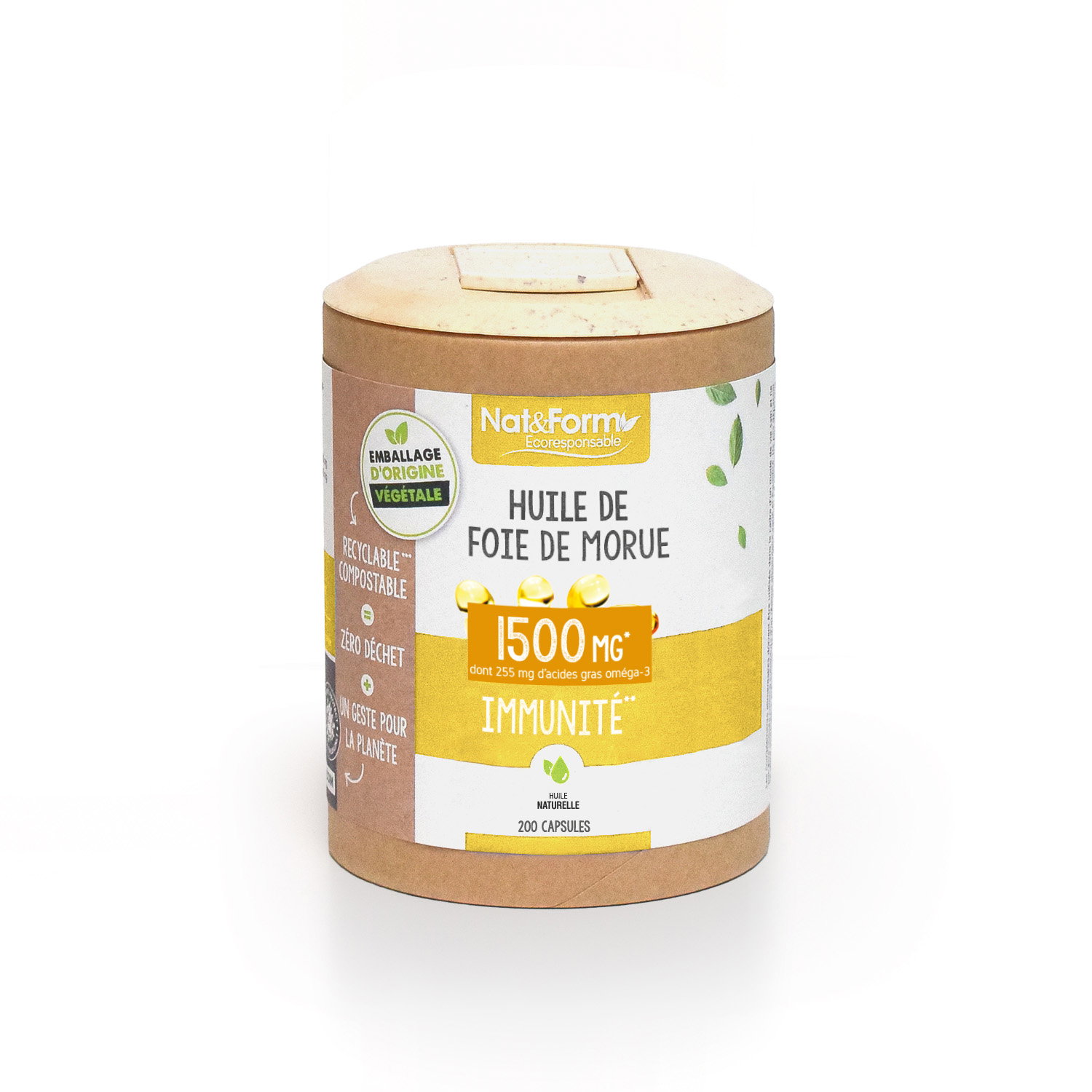 Huile de foie de morue - immunité x 200