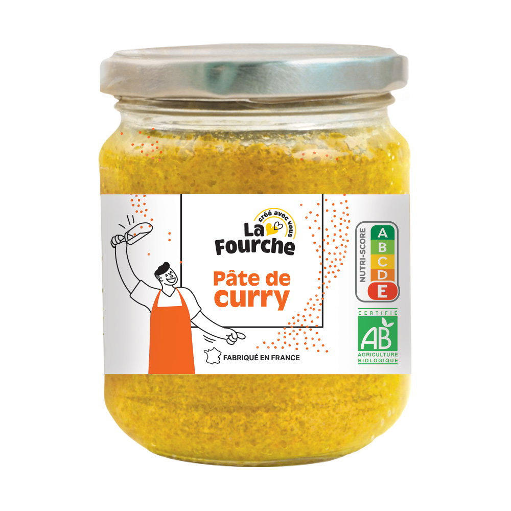 Pâte de curry jaune bio