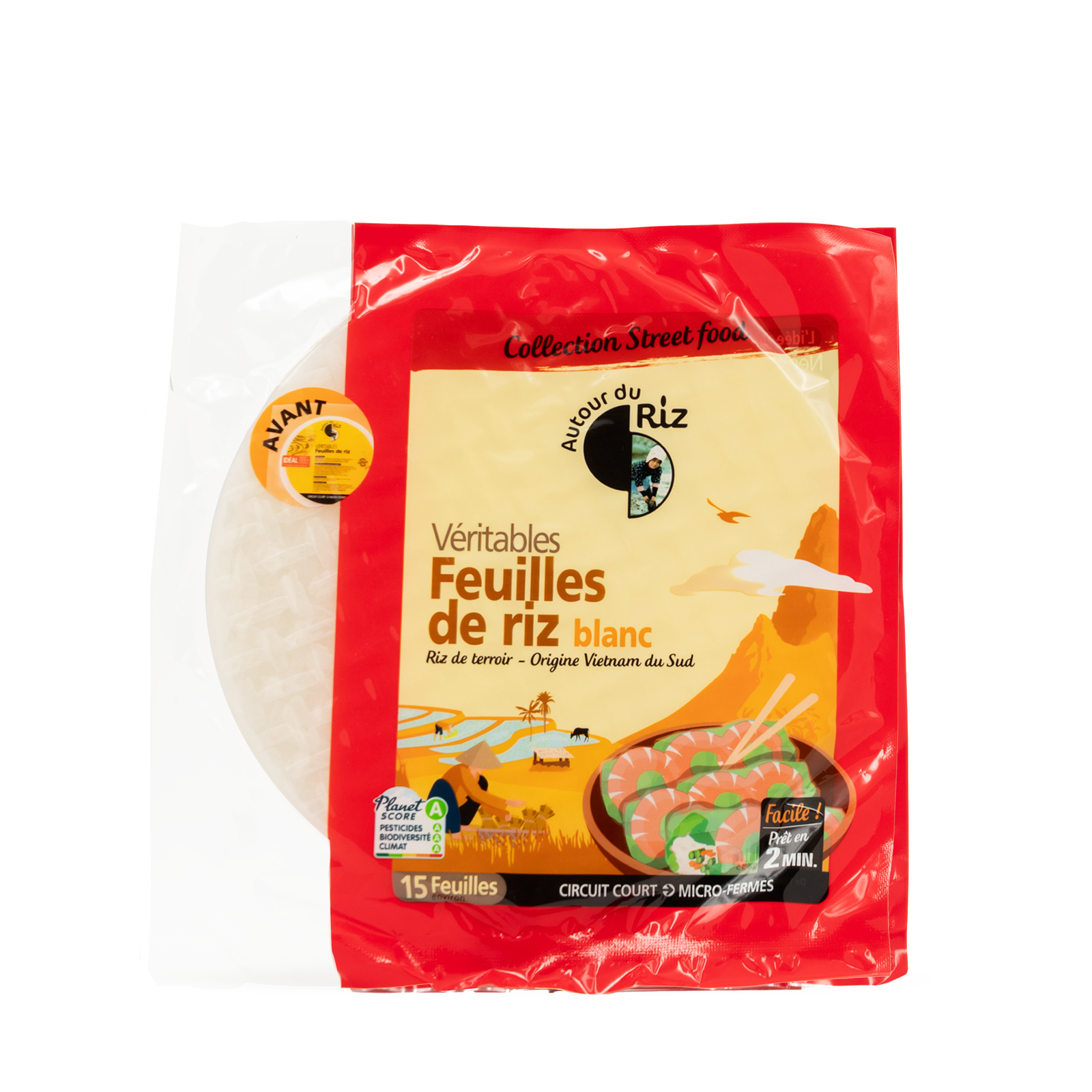 Feuilles de riz bio