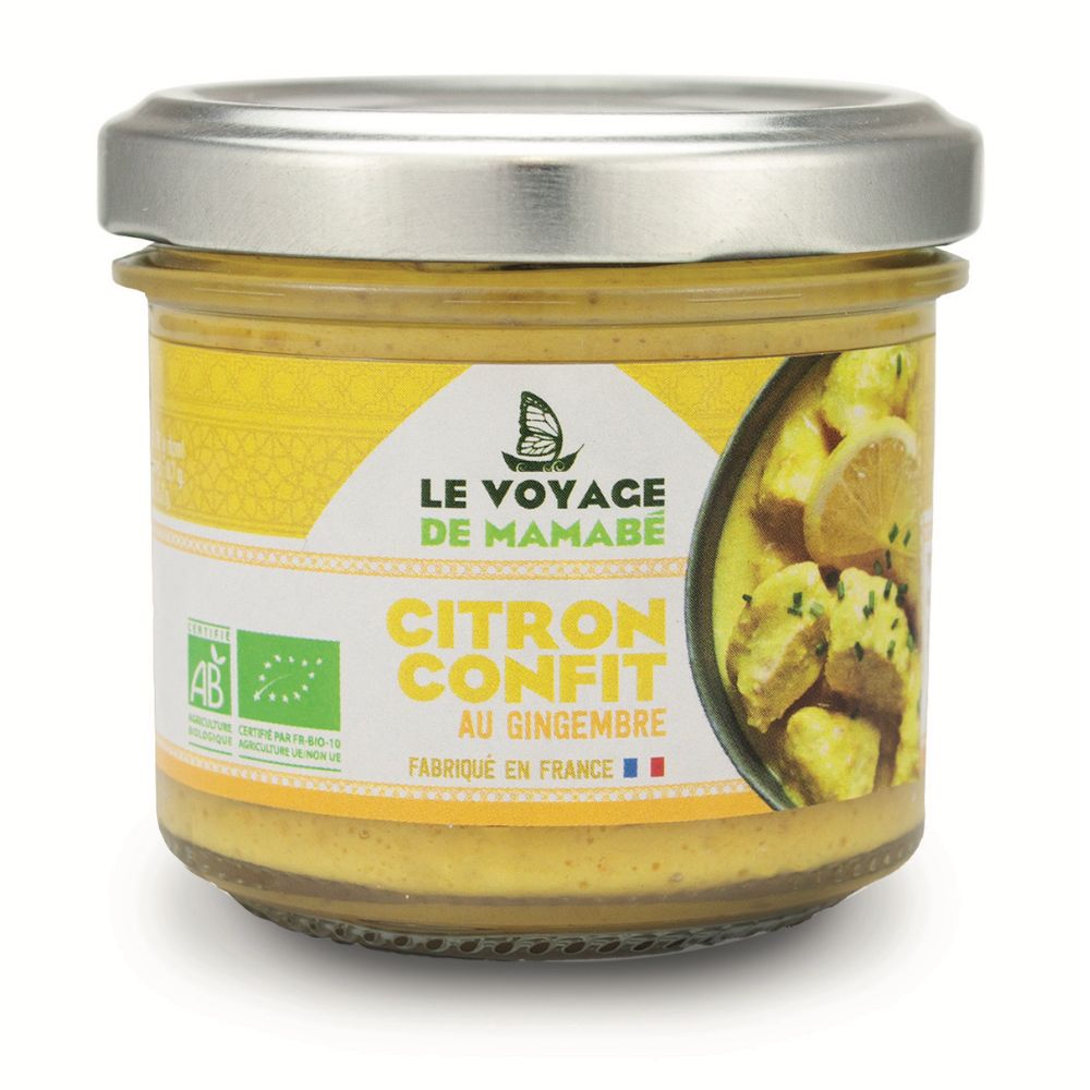 Citron confit au gingembre bio